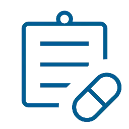 Icon representing easy prescription refills